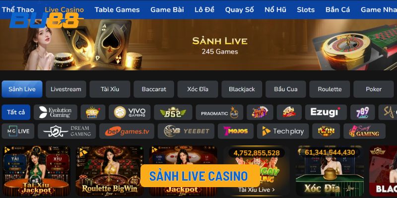 Sảnh Live Casino